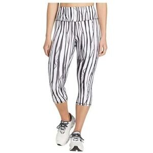 DSG Women's Momentum High Rise Capri Leggings Stylized White Size Medium NWT‎